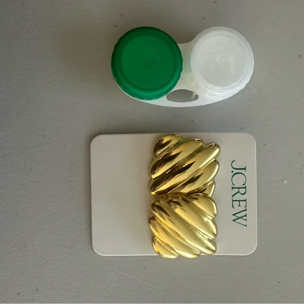 J. Crew ridged square stud earrings